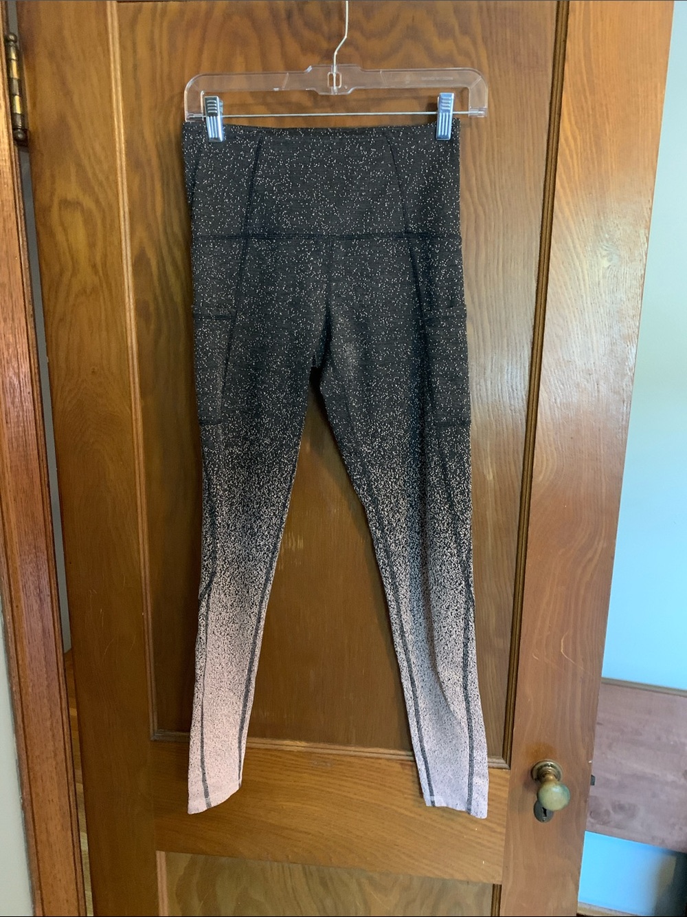 Champion Black to Light Pink Ombre Crewneck Sweater